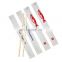 Hot Sale Disposable Round Bamboo Chopsticks with Printed Paper Wrapper