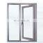 French advanced modern design double glass blind insert handle key aluminium windows and doors