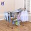Portable stainless steel foldable clothes dress drying rail rack