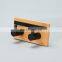 Direct Factory Supply Customized Logo Scandinavian Wooden Wall Hooks Stainless Steel