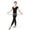 Comfortable Cotton Short Sleeve and Ancke Length Ballet Dance and Gymnastics Unitard For Men