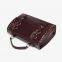 Classical Vintage Rivet Decoration Briefcase Soft Oil Wax Leather Crossbody Bag
