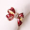 New Year Bowknot Napkin Rings Metal Buckles Holder For Wedding Party Christmas Decoration Table Setting