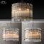 Modern Industrial Style Rivet Crystal Piece Chandelier Lighting Fixture for Living Room Kitchen Island Dining Room Foyer Lobby