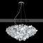 Living Room LED Decorative Tree Branch Lights Chrome Pendant Light Modern Chandelier