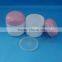 Empty wholesale plstic cosmetic jar container/ 100ml white empty plastic cream bottle with lid
