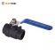 [RUOTENG] 1000WOG 2000WOG Full Bore Carbon Steel A216 WCB Internal Thread 2PC Ball Valve With Lock Handle