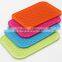 2016 Hot sale FDA and LFGB food grade colorful non-sick silicone table mat & silicone pan mat