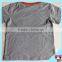 Spring Summer Boy Wear Clothing Gray Full Cotton Blouses Child T Shirt