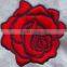 Chinese Factory Manufacture Custom nice rose flower embroidery patches for garment