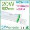 Water proof lamp linear PC Housing Garage Lighting Ip65 60cm 20w ip65 waterproof led lamp with motion sensor