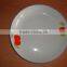 stock ceramic dinner plate / round ceramic porcelain flat plate stocked