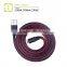 2015 New Item Walnut MFI Leather Cable for IPhone With Metal Housing