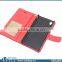 Premium Lanyard Card Slot Flip Leather Case for Sony Xperia M4 Aqua