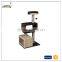 China factory supply Durable wooden cat tree ,natural sisal rope, plush cat condo
