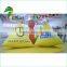 Triangle Shape Yellow Inflatable Swim Buoys With Logo For Water Games