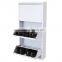 Chinese Manufacture Model Shoe Closet Extensible 3 Layers Shoe Cabinet Metal Folding Shoe Chest