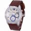 rose gold plated case sport stylist wrist watches with leather strap