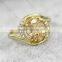 wholesale new fashion charms crystal jewelry women brass ring