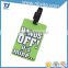 OEM new product items clear pvc gift blank golf bag tag