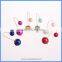 Newest Fashion Women Costume Jewelry Double Sides Imitation Pearl Two Ball Fancy Hook Stud Flower Earrings U Eardrop CTBE16-HF01