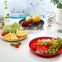 BPA free round plastic fruit tray/plate vegetable tray