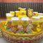 High quality yellow fine bone china porcelain wine cups,tea cups