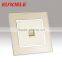 Champagne Gold Acylic Tel or data dubai electric wall switch