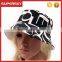 A-1487 Holiday Printed Pattern Cotton Bucket Hat Wide Rim Flat Top Bucket Cap Women Fishing Bucket Hat