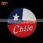 Round Chile flag PVC Rubber Soft 3D Fridge Magnets party gifts OEM Menufacture china