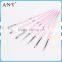 ANY Nail Art Beauty Care Pink Nail Design Cheap Nai lBrush Set 7PCS