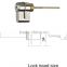 American style Lower price Keyed Entry Satin Stainless Steel small mortise lock for residential