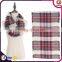 wholesale fashion hot-selling winter circle scarves tartan warm loop scarf plaid scarf infinity tartan with 6 colors