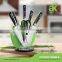 Luxury and popular ceramic bottle knife block with PP inside