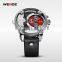 luxury mens genuine leather band japan movt quartz watch stainless steel back