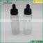 30ml frosted essential oil glass bottle,round e liquid glass bottle