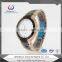 Fashion resistant tungsten steel watch for men , black &gold color strap watch
