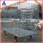 warehouse mobile storage cage with coaster mesh box wire cage factory supplier
