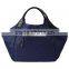 wholesale custom nylon gym sack sport bag with leather trim