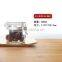 0.5L High quality glass storage jar/glass jar with metal clip/glass airtight jar