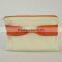 Hot popular cheap portable canvas zipper pouch small cosmetic pouch