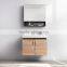 wooden mounted hotel vanity mirror cabinet, economic hanging bathroom vanity