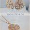 Stainless Steel newest style laser cut patterns with beartiful sand blast earring