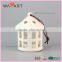Elegant White Castle Design Ceramic Church Candle Holder