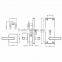 Stainless Steel hotel keyless door lock system with Mechanical key and cards