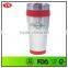 Customized 14 ounce Inner plastic and insulated stainless tumbler with lid
