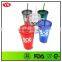 Promotional Souvenir 16 oz Plastic Cup With Straw