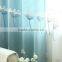 sky blue embroidered with new pattern beautiful curtain for living room