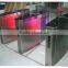 china manufacturer high quality railway retractable glass full wing flap turnstile for access control bi-directiona