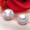 Fresh water pearl earrings AAA 8-9mm fashionable pearl earrings design